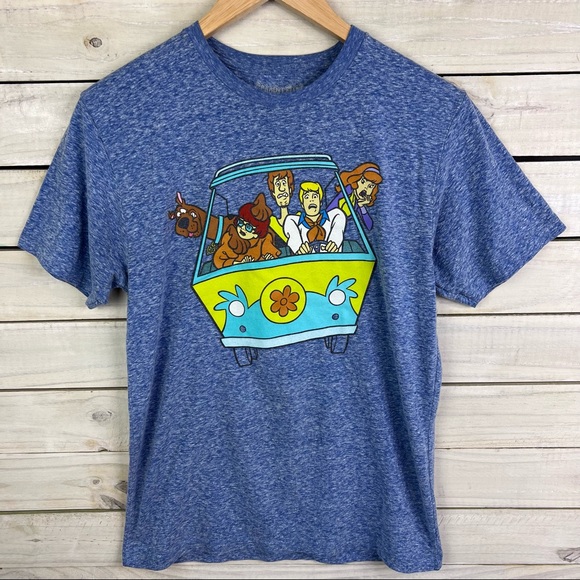 scooby doo Other - Scooby Doo Mystery Machine Heathered Blue Short Sleeve TShirt Size Medium